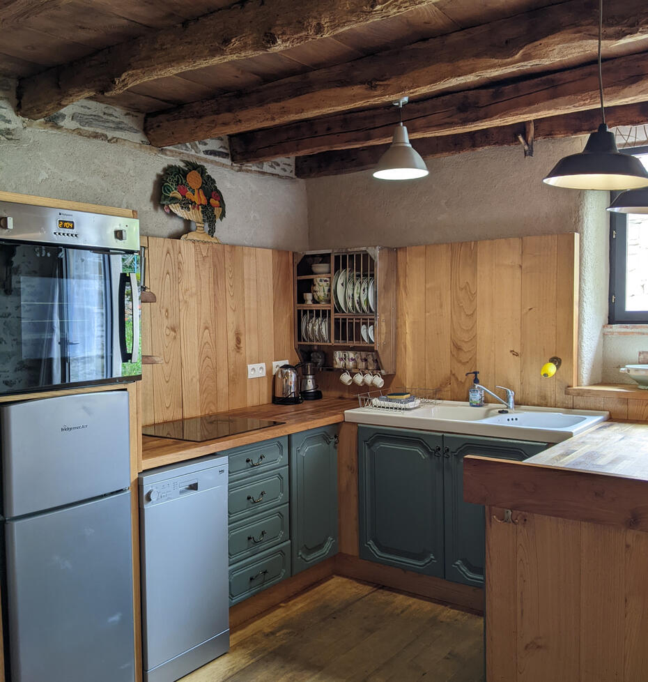 Machine à café expresso Four à ventilateur pleine grandeur Réfrigérateur congélateur Vaisselle Plaque à induction Grille-pain